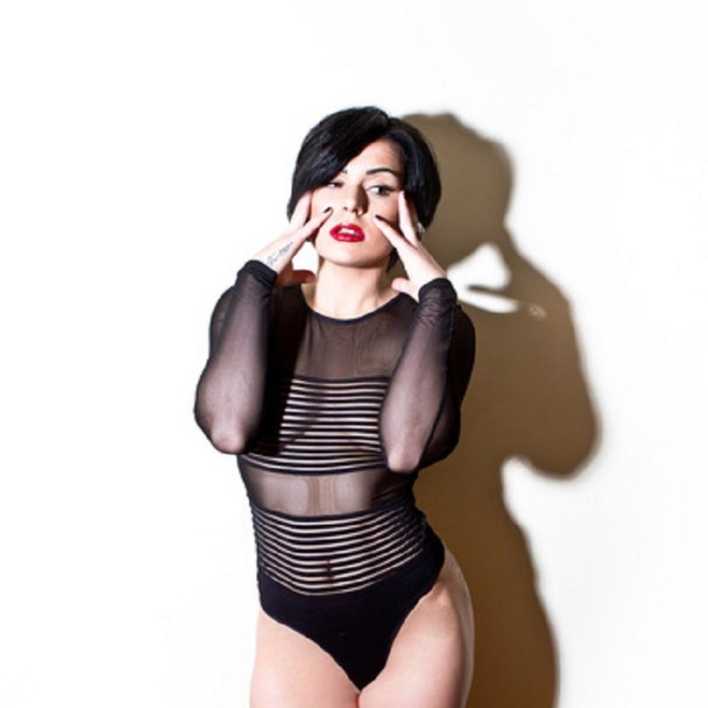 Forever 21 Juniors Sheer Striped Cheeky Bodysuit - Picture 3 of 10